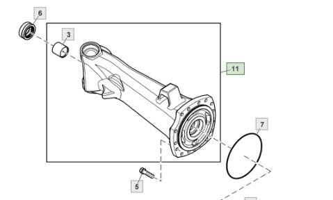 PONTE CURTA DA TRAÇÃO | JOHN DEERE | AL209051