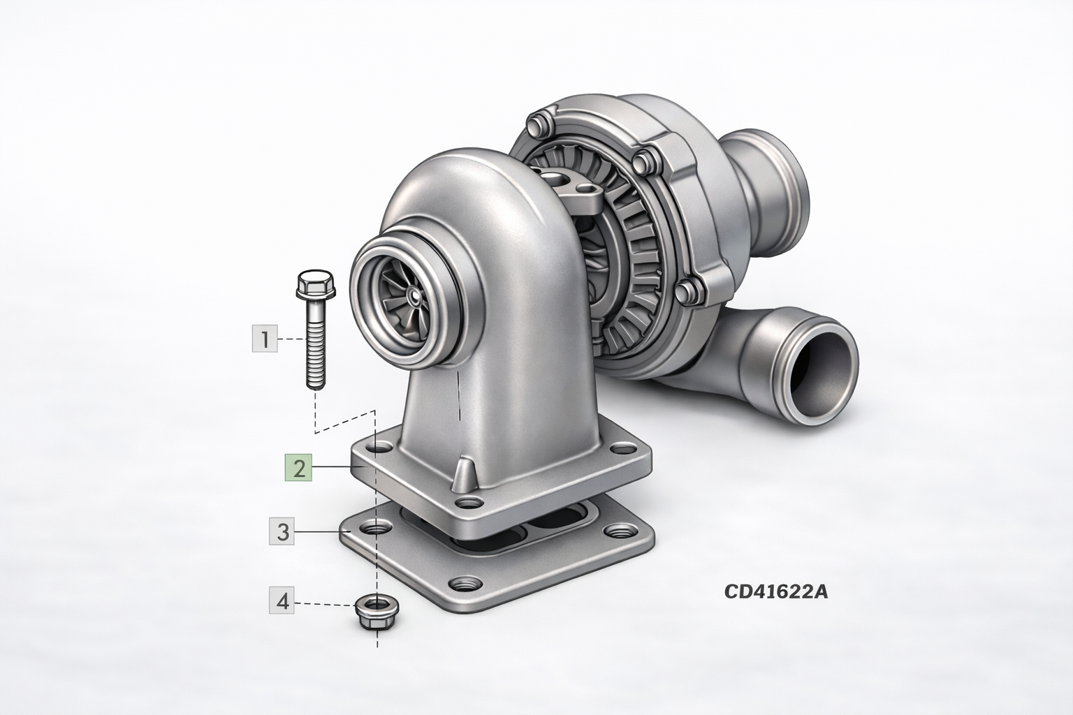 TURBOCOMPRESSOR | JOHN DEERE | RE508657 - Image 2